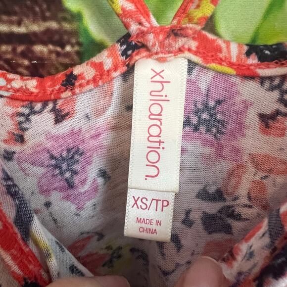 Xhilaration Floral Maxi Dress XS Sleeveless Strappy Boho Festival Sundress - Picture 6 of 7